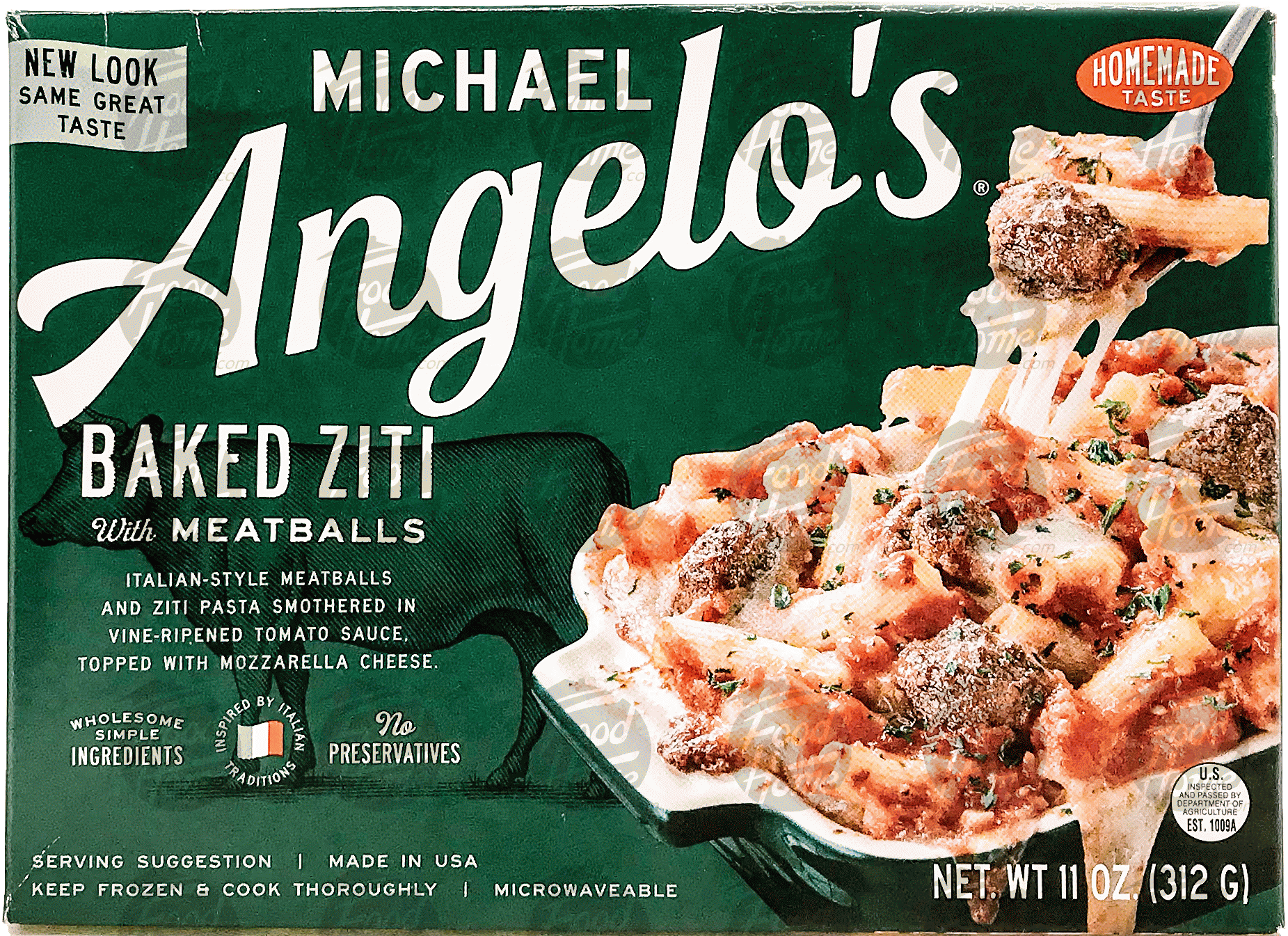 Michael Angelo's  baked ziti w/meatballs, 1 frozen box Full-Size Picture